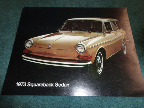 1973 volkswagen / vw squareback sedan sales brochure /original showroom flyer