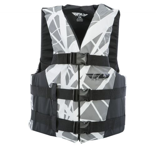 Fly racing adult vest life vest black/gray