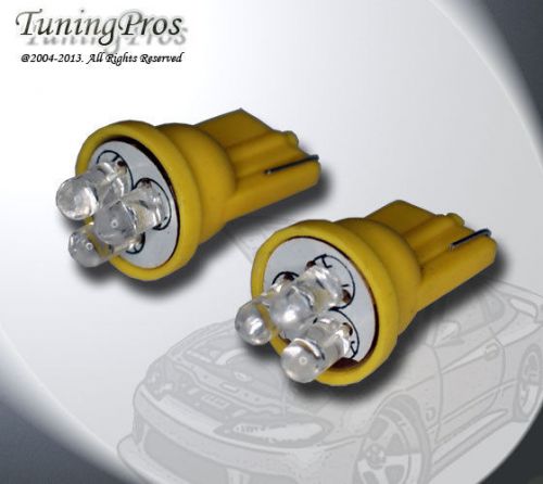 2pcs of t10 wedge led instrument gerneral 3 yellow light bulb one pair 2821 168