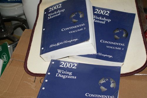 2002 lincoln coninental 4 shop manuals