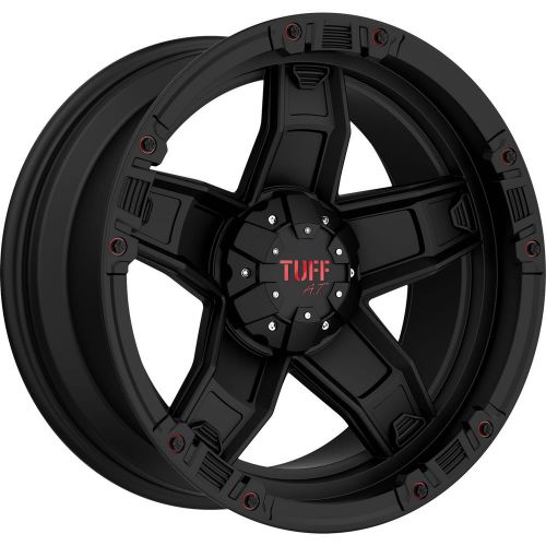 20x9 black red tuff t10 8x6.5 -13 rims discoverer stt pro 275/65/20 tires