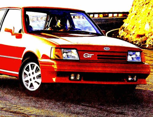 1988 ford escort gt &amp; exp brochure-pony-gl-2d-4d-sw
