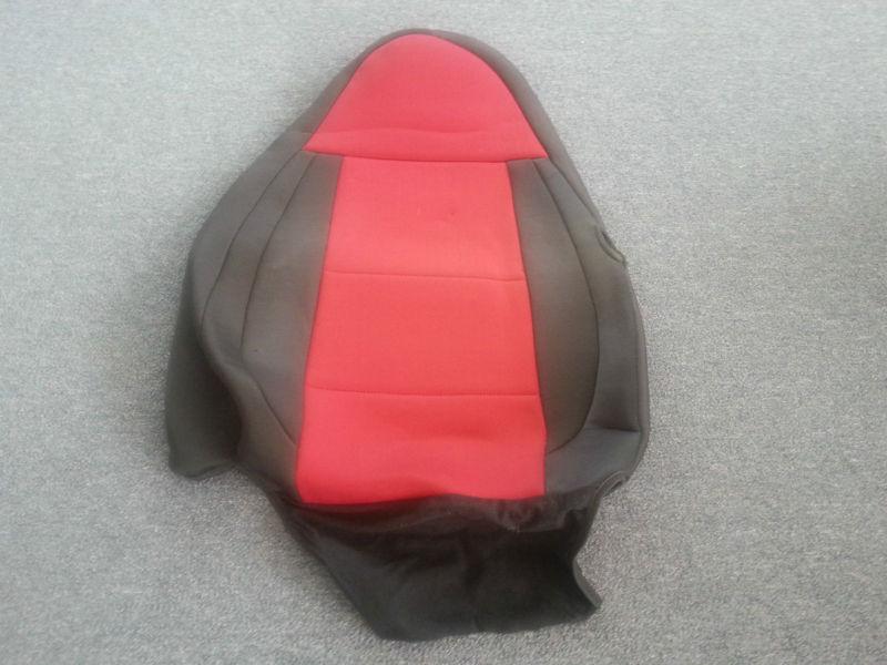 Neoprene front and rear seat covers fits jeep wrangler red and black fitted