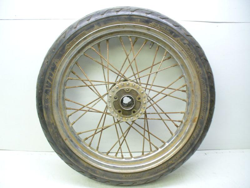Harley late 70s-early 80s fx xl 19" front wheel & tire.