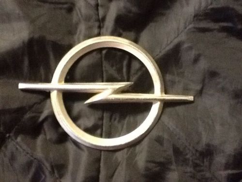 Rare vintage aluminum &#034;z&#034; lightning bolt emblem badge 70 opel .