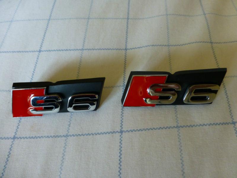 2 audi s6 copy front grille badge, emblem.