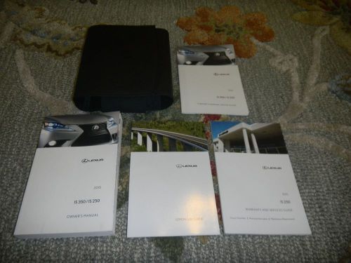 2015 lexus is250 is350 owners manual set + free shipping
