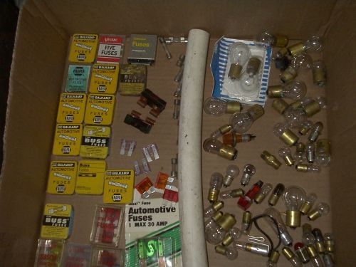 Vintage usa made automotive fuses and replacement bulbs