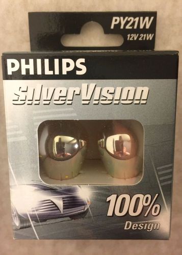Philips silver vision py21w indicator bulbs (twin)