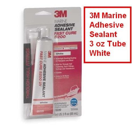 3m marine adhesive sealant, 3 oz tube, white
