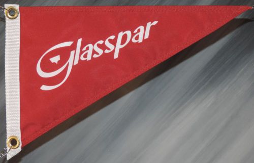 Glasspar boat pennant  1947-1965 red