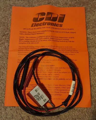 Cdi outboard fluke meter peak voltage tool dva adapter and test leads 511-9773