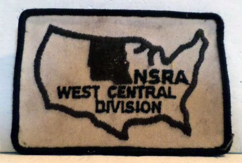 Vintage nsra west central division automobile 4 1/4&#034; sew on patch loose vg