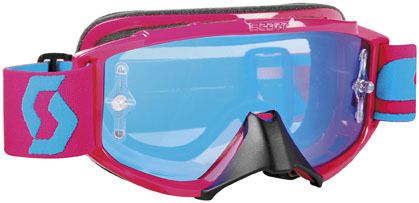 Scott usa 89 si pro youth mx/offroad goggle red/blue chrome lens