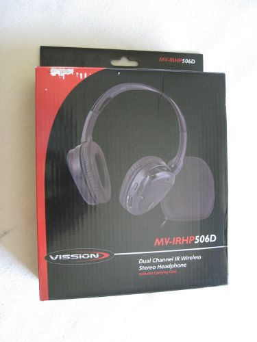 Vission dvd entertainment infrared wireless headphones - nib!!! (#mv-irhp506d)