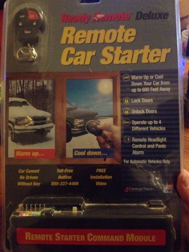 Remote car starter model 26724 - designtech ready remote deluxe complete in box