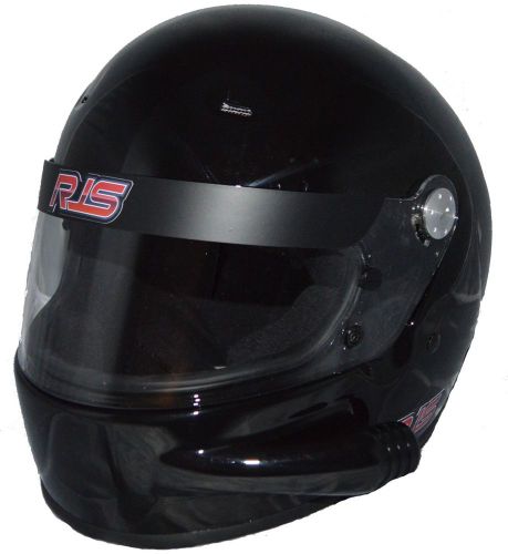 Rjs racing new snell sa2015 full face pro vented helmet gloss black medium