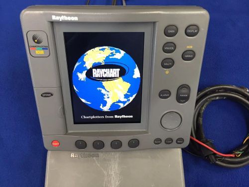 Raymarine raytheon rc530 hsb1 color gps chartplotter display fully tested
