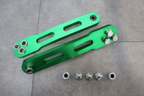 02-06 acura rsx dc5 base type s rear lower control arms lca performance green