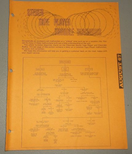 1967 stereo tape player trouble guide manual