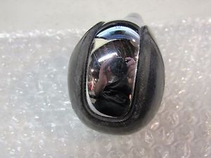 06-14 used lexus chrome center worn leather shift knob is250 isf is350 is300