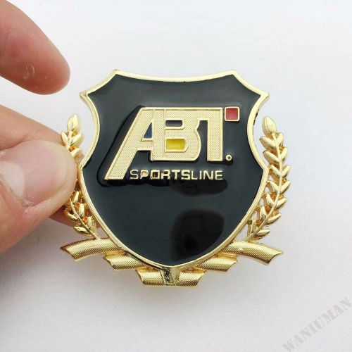 Metal abt car emblem badge decal sticker fit for vw volkswagen golf gti cc polo