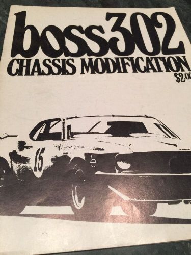 Orginal boss 302 chassis modification-1970