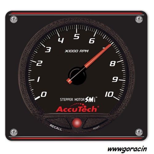 Longacre accutech stepper motor memory tachometer with aluminum panel-tach-spek~