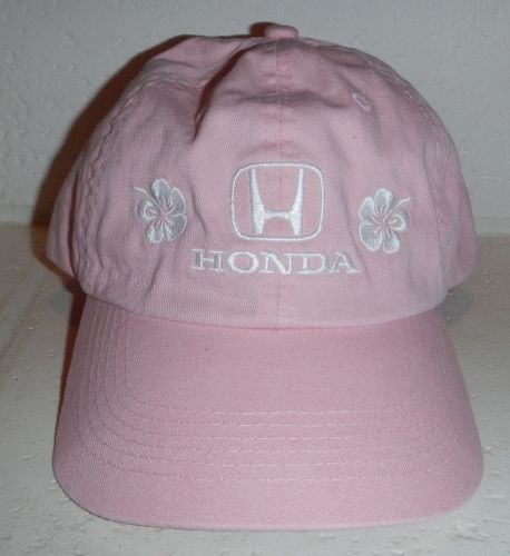 Nwt honda car truck automotive logo s2000 accord pilot baseball pink hat cap