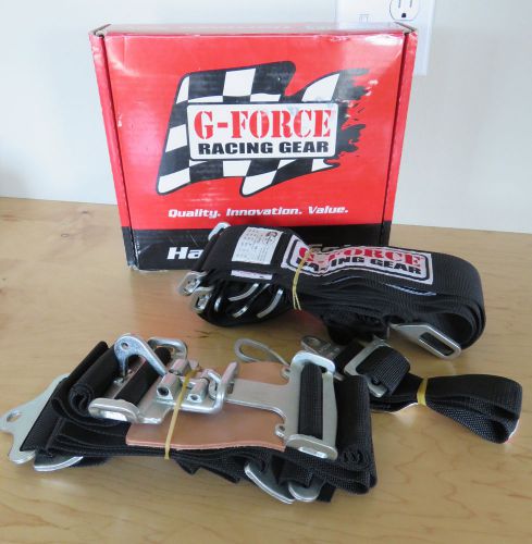 G-force racing gear harness set * gf5000 * sfi 16.1 * 3&#034; * seat belts black