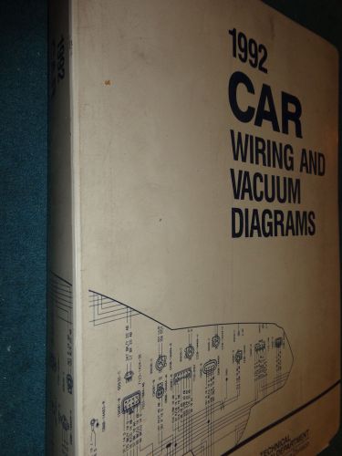 1992 ford / lincoln / mercury  master wiring diagram set / shop manual mustang++