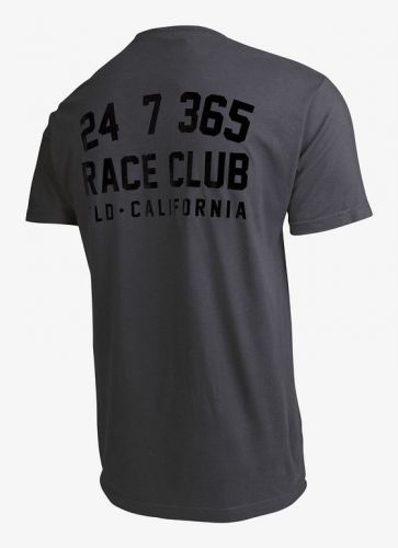 Troy lee designs race club 2016 mens short sleeve t-shirt smoke gray