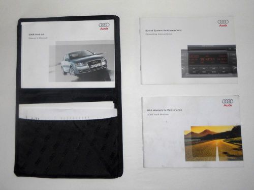 2008 audi a4 car owners manual books guide case all models