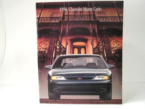 1996 chevrolet monte carlo dealer sales brochure