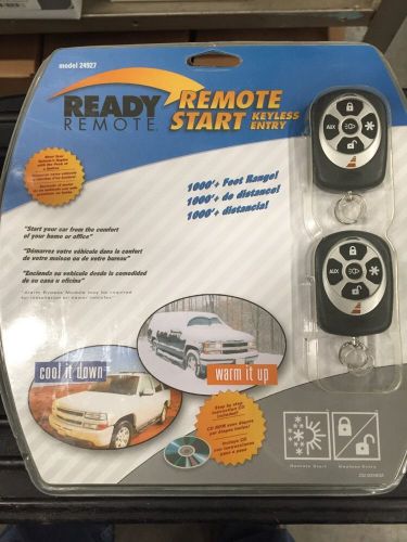 Ready remote 24927 deluxe remote car starter keyless entry &amp; alarm new