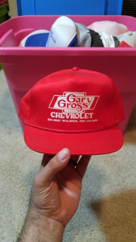 Vintage gary gross chevrolet snapback hat used nice
