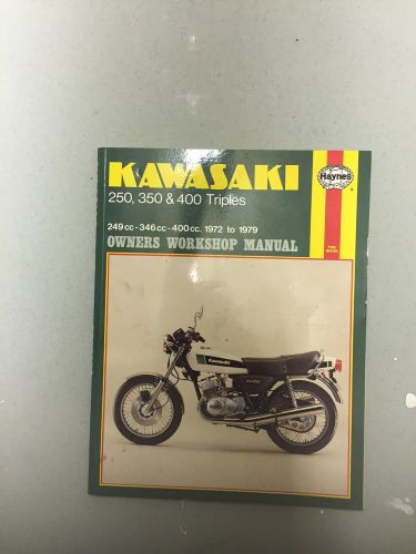 Haynes service repair manual kawasaki triple 250 350 400