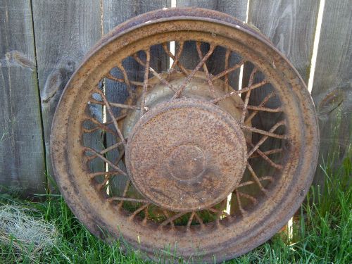 Vintage car part tires rim  1930 (wire rim wheel)
