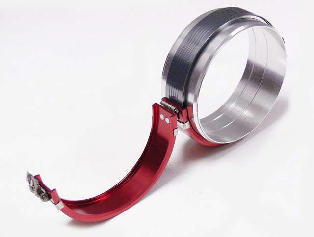 Pegasus clamshell clamp aluminum 3.5" red