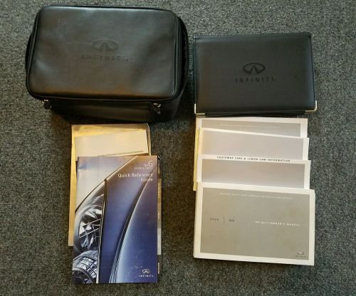 2006 infiniti g35  owners manual owner&#039;s guide book set with cases