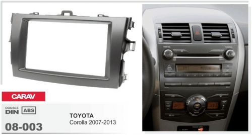 Carav 08-003 2din car radio dash kit panel toyota corolla 2007-2013 (dark grey)
