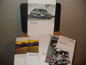 2012 12 audi a4 owners manual with case 208