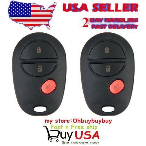 2 pcs car replacement keyless entry remote key for sienna for tacoma j93 usa e1