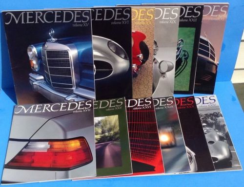 Mercedes magazine 12 various issues range in years 1985 - 1989