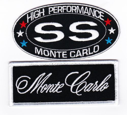 Chevy ss monte carlo sew/iron on patch badge embroidered v8 454 383 stroker