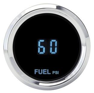 Dakota digital round high resolution fuel pressure gauge blue display slx-10-2