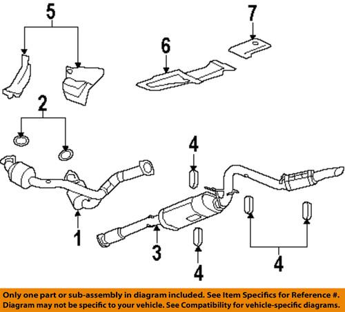 Gm oem 20854454 exhaust system parts/catalytic converter