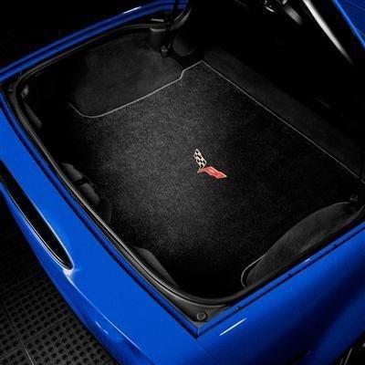 17802516 chevrolet corvette 2005-2013 premium carpet rear cargo area, w/ logo 