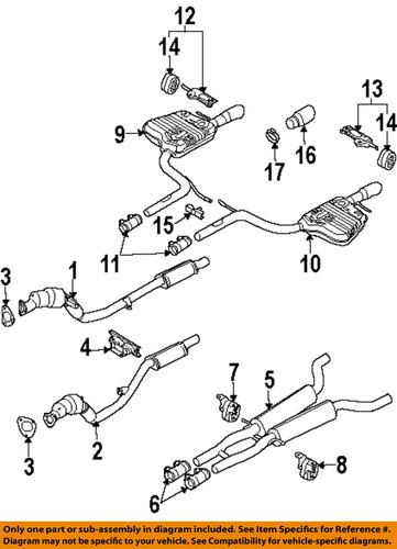 Audi oem 4f0253144r exhaust bracket/exhaust hanger/parts