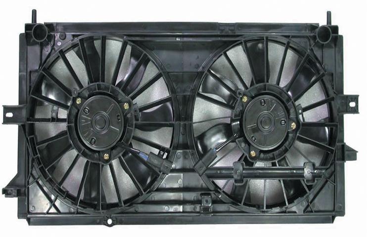 Replacement ac condenser and radiator cooling fan assembly buick century regal